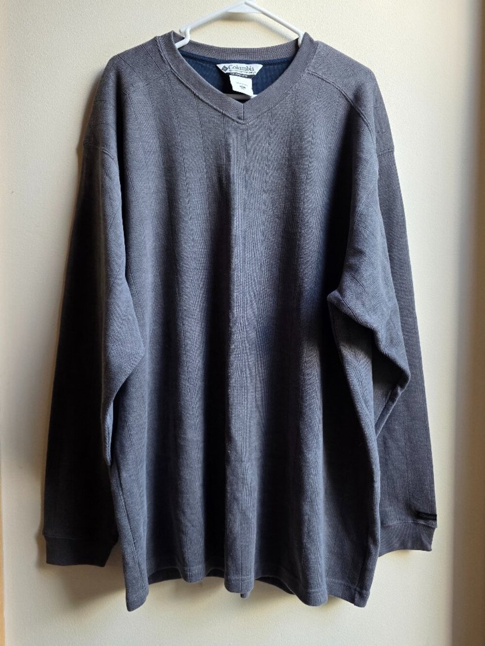 NWOT Columbia Blue/Gray V-Neck Sweater Big & Tall Size XXL